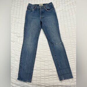 We the Free straight leg button fly jeans